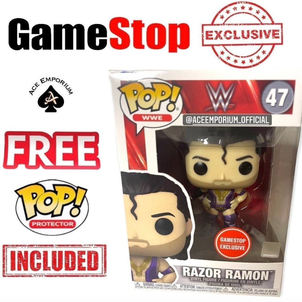 Funko pop Razor Ramon purple METALLIC GAMESTOP EX